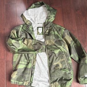 Boys GAP camouflage M8 Jersey lined zip up lightweight  jacket